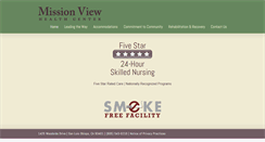 Desktop Screenshot of missionviewhealthcenter.com